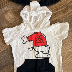 Peanuts White and Red Snoopy Kids Hoodie